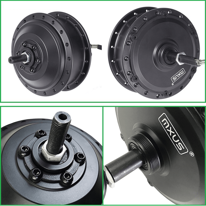 MXUS 36V 350W Rear Rotate Ebike Hub Motor High Speed Brushless Gear Hub Motor for Electric Bicycle Rear Wheel Drive - MRSLM