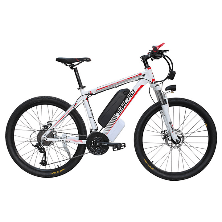 SMLRO C6 48V 13Ah 500W 26In Electric Moped Bicycle Electric Bike 35Km/H Max Speed 80Km Max Range Mountain Bicycle E Bike - MRSLM