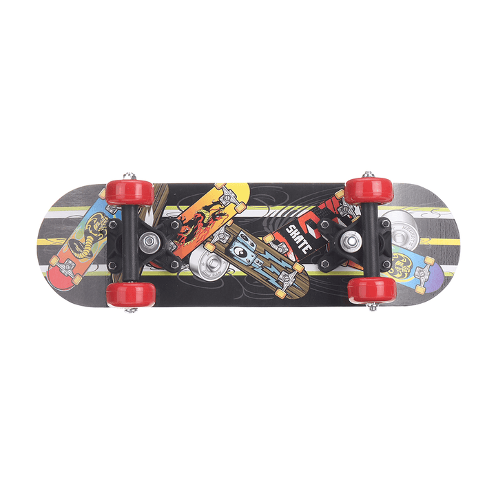 17Inch 7-Layer Children Skateboard Chinese Maple Decoration Boards Light Wooden Double Rocker Skatebooards - MRSLM