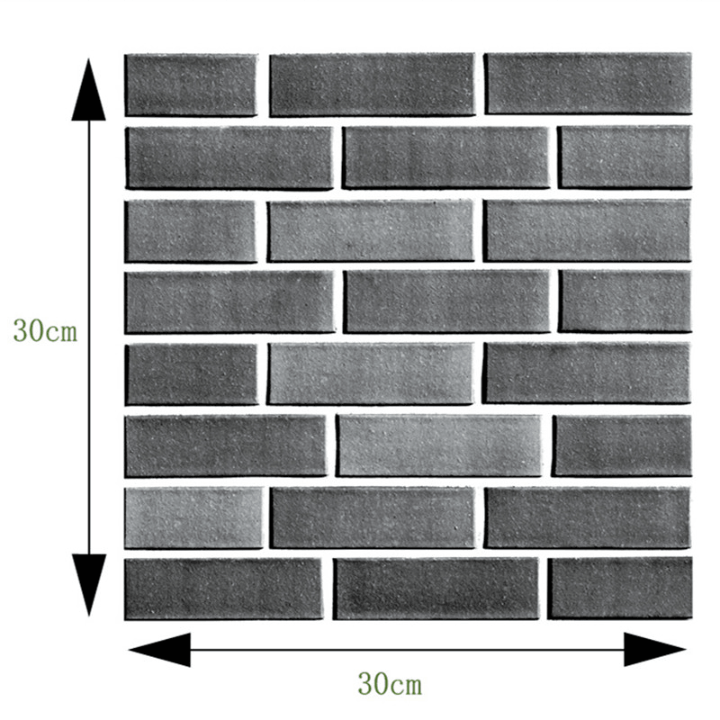 24Kind 3D Self Adhesive Wallpaper PE Foam Wall Sticker Tile Brick Home Wall Decoration - MRSLM