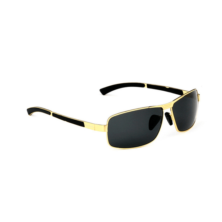 Men Polarized Sun Glassess Vintage Outdooors Sports Driving Square Full Frame Gafas Eyewear - MRSLM