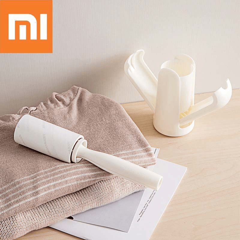 Jordan&Judy Portable Creamy White Cleaning Sweater Sticky Roller Brush Cleaning Tool Travel Camping with 2 Pcs Sticky Paper - MRSLM