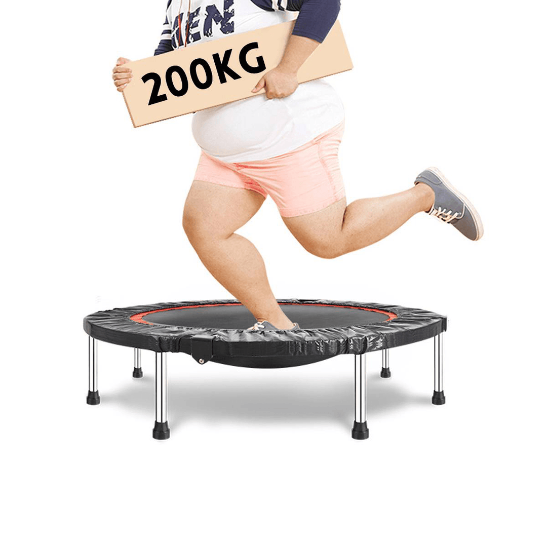 100X28Cm Foldable Mini Trampoline Jumping Cardio Elastic Gym Yoga Exercise Max Load 200Kg - MRSLM