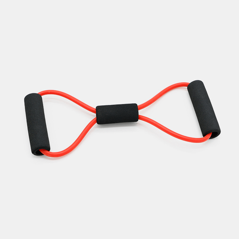 8-Shaped Home Workout Elastic Rubber Loop Sports Resistance Bands Pull Tension Rope Chest Expander - MRSLM