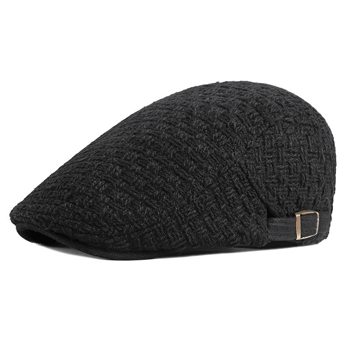 Unisex Minimalist Forward Cap British Vintage Wool Beret Caps - MRSLM