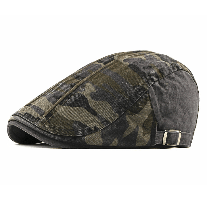 Camouflage Beret Hat Men'S Wash Cap - MRSLM