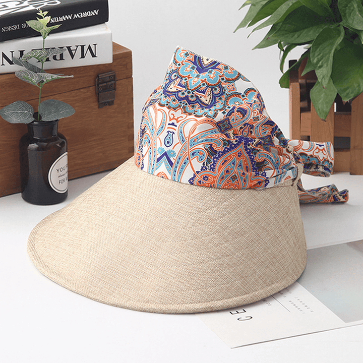 Women Summer Foldable Wide Brim Anti-Uv Sun Bucket Hat - MRSLM