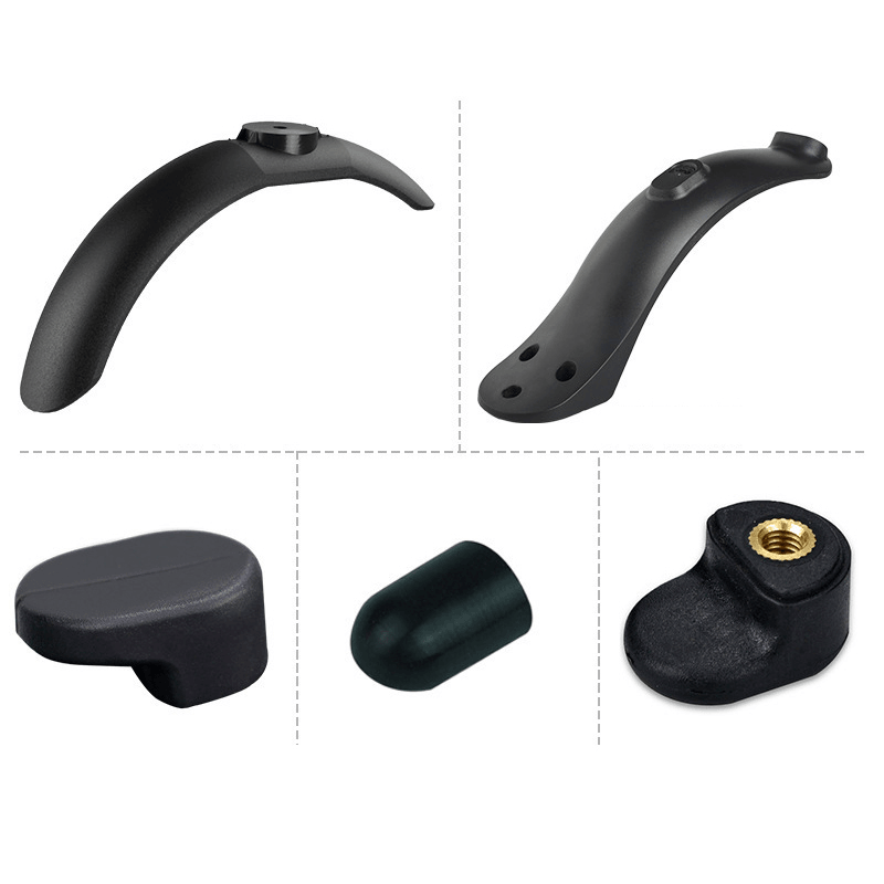 BIKIGHT Fender Sets for M365/Pro Electric Scooter Front Rear Scooters Fender Fastener Foot Support Silicone Cap - MRSLM