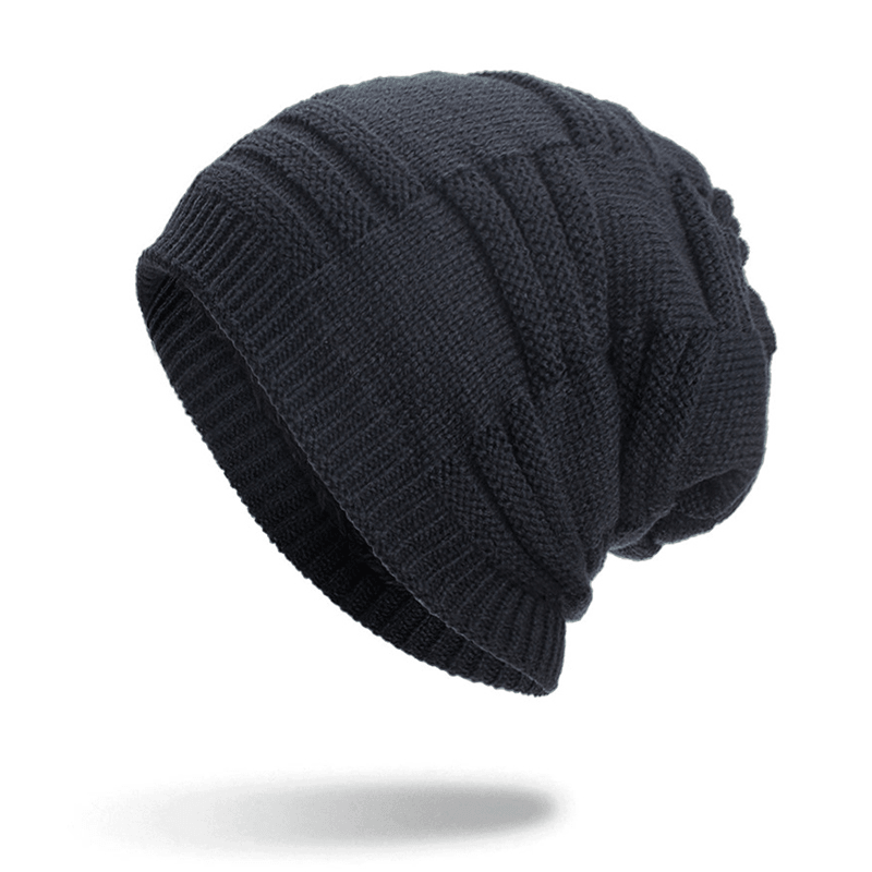 Winter plus Velvet Thicken Hedging Cap Knitted Beanie Hat - MRSLM