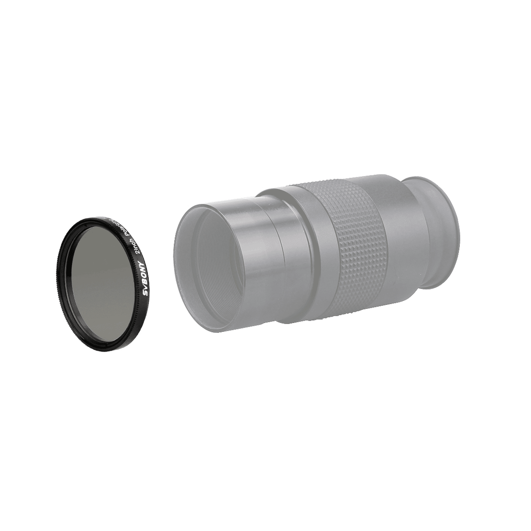 Svbony 2" Linear Polarizer Filter Anodized Aluminum Optical Glass for Lunar Planetary Observing - MRSLM