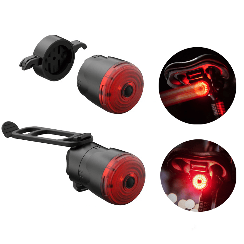 XANES® 6Modes 400Mah USB Rechargeable Bicycle Tail Light Smart Induction Bike Warning Light Safe Riding Accessories - MRSLM