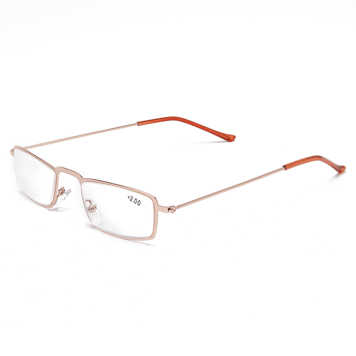 Unisex Metal Frame HD Resin Anti-Fatigue Reading Glasses - MRSLM