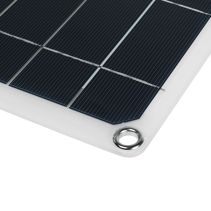 18V Semi-Flexible Solar Panel Kit Dual Battery Charger Solar Power Kit 10-100A LCD Controller for Caravan Van Boat - MRSLM