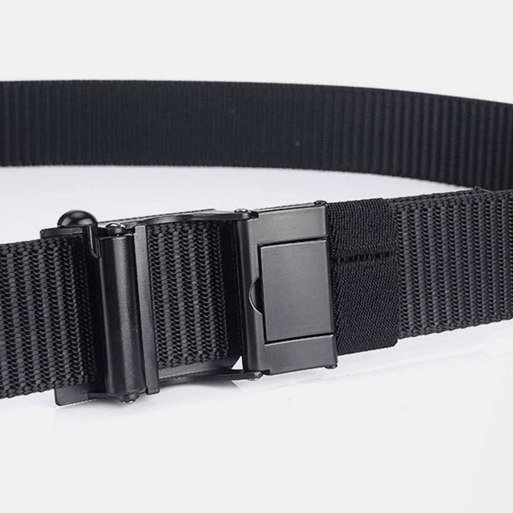 Men Nylon 120Cm Automatic Buckle Casual Young All-Match Jeans Belt - MRSLM