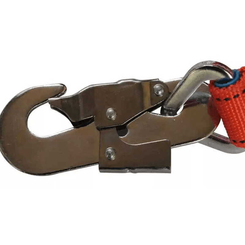 15*5.5Cm Alloy Steel Safety Rope Snap Hook Carabiner Anti-Abrasion Rock Climbing Camping Mountaineering Security Buckle - MRSLM
