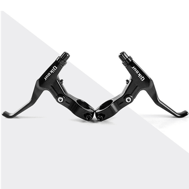 Qikour Aluminum Alloy Cycling Mtb/Road Bike Brake Levers 2.5 Fingers Length Bike Bicycle Disc Brake Lever - MRSLM