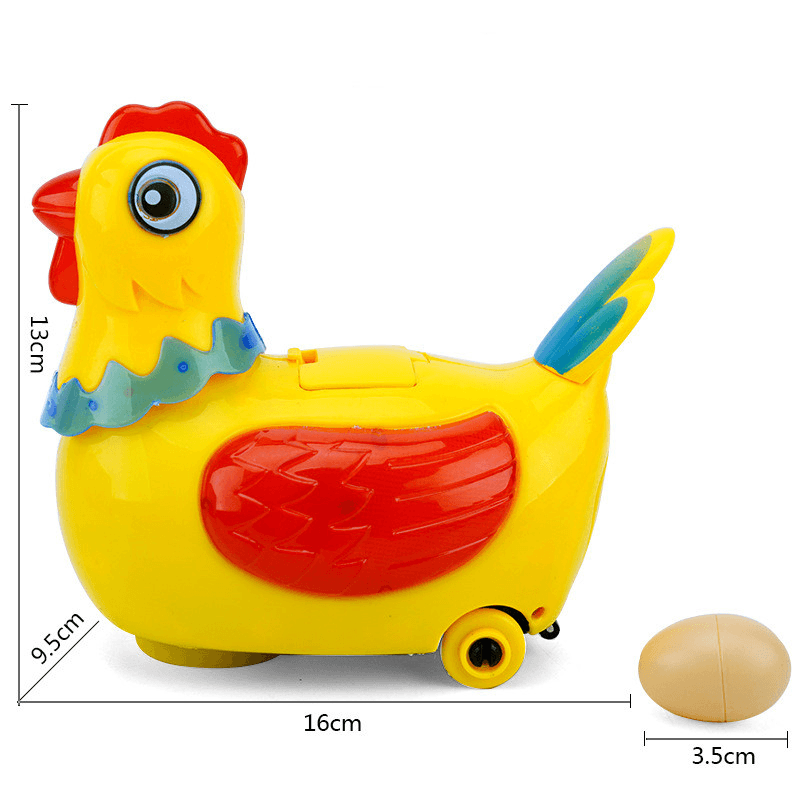 Little Hen Who Can Walk and Lay Eggs Electric Universal Baby Toy - MRSLM