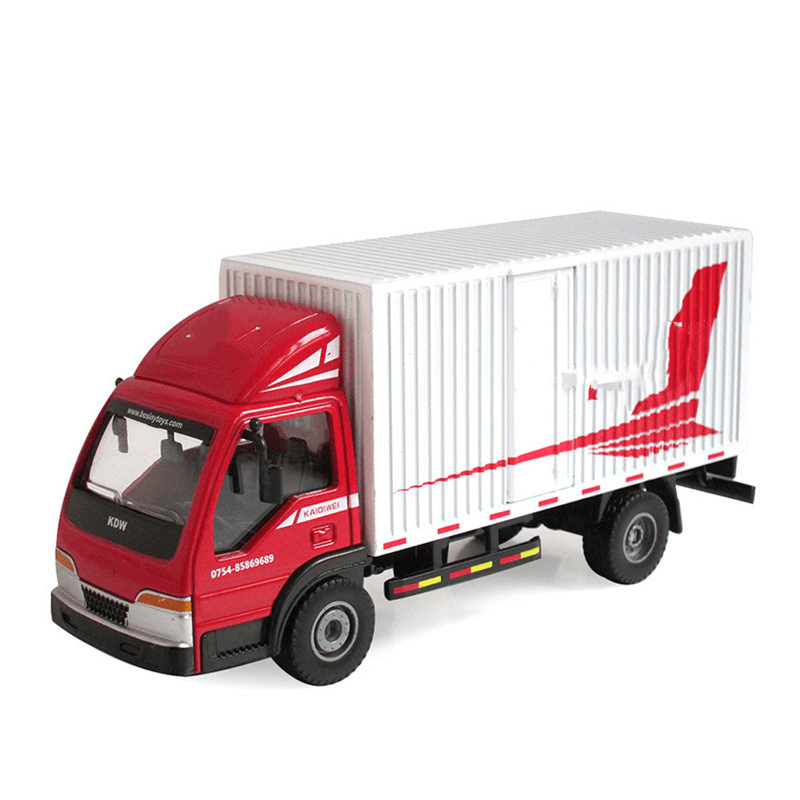 Alloy Simulation Van Truck Model Engineering Transport Vehicle Toy - MRSLM