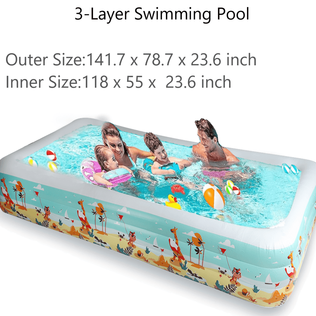 1.8/2.1/3.6M Inflatable Swimming Pool with Bottom Layer Cotton - MRSLM