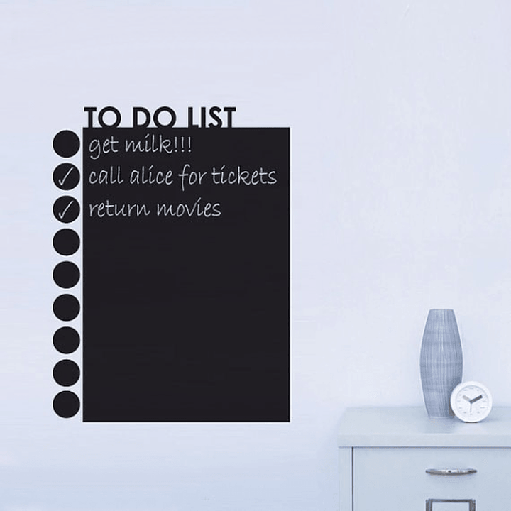 To Do List Chalkboard Sticker Blackboard Decor Stickers Removable Vinyl Draw Decor Mural Decals - MRSLM