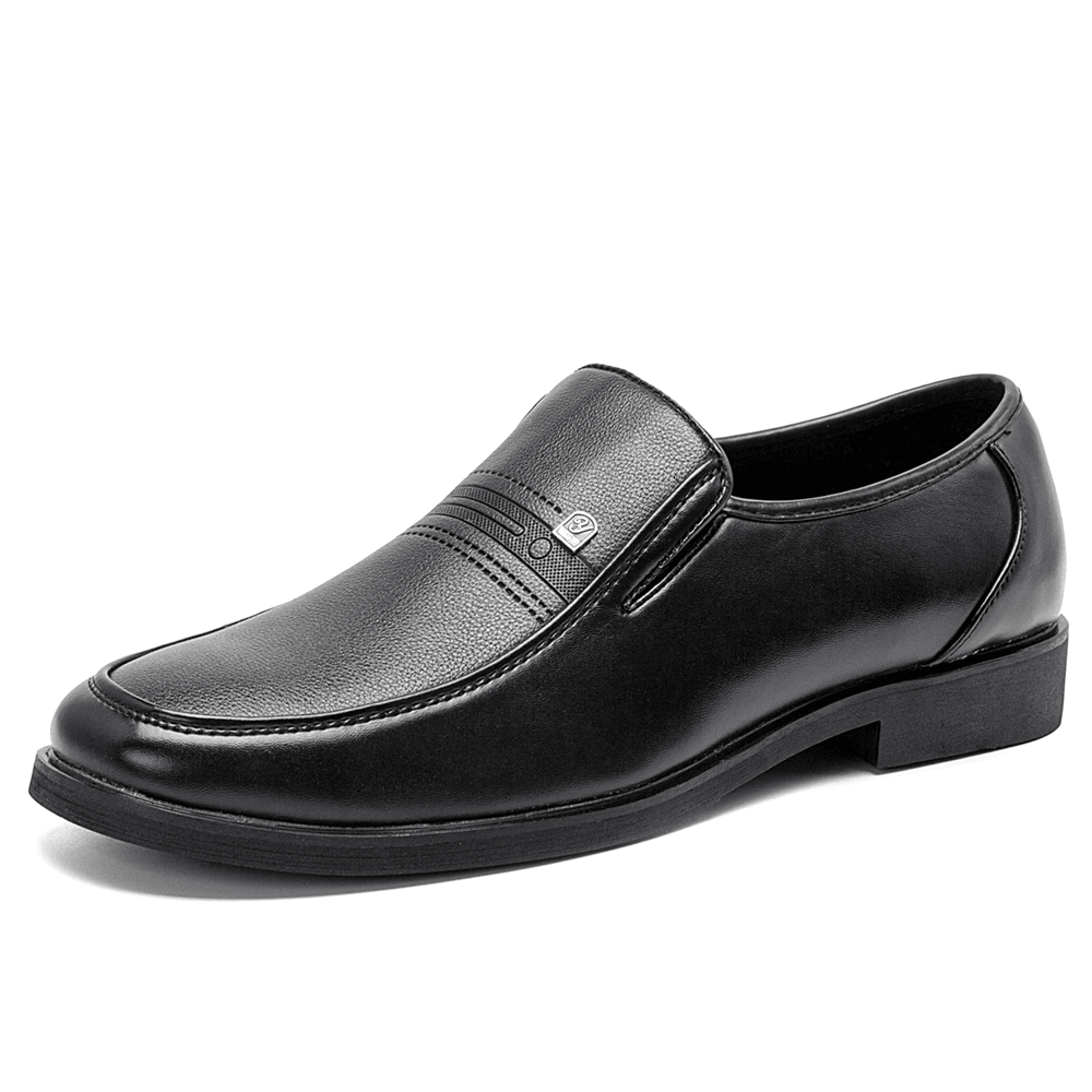 Men Microfiber Soft Leather Slip-On Wear Resistant Casual Comfy Business Shoes - MRSLM