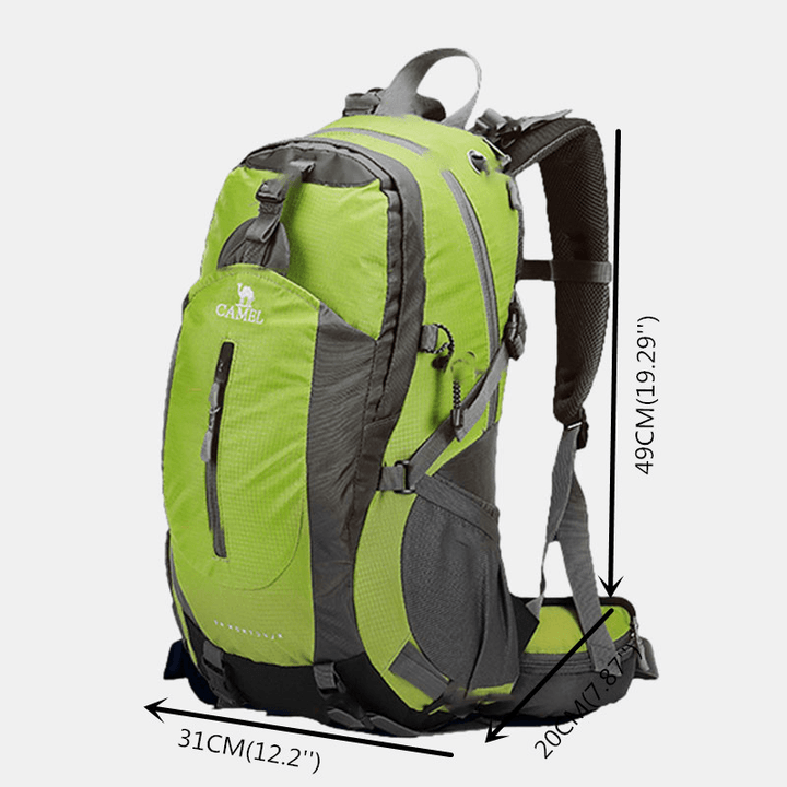 Men 40L Polyester Waterproof Light Weight Large Capacity Sport Hiking Travel Backpack - MRSLM