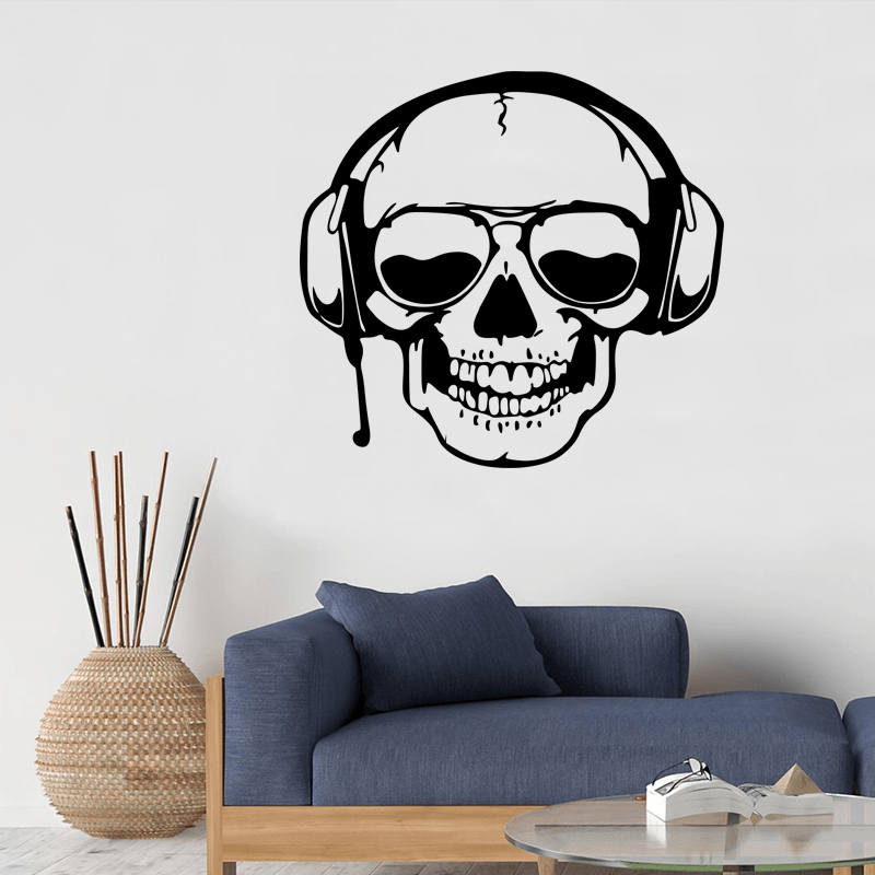 Miico FX3003 Cartoon Sticker Wall Sticker Halloween Sticker Removable Wall Sticker Room Decoration - Skull - MRSLM