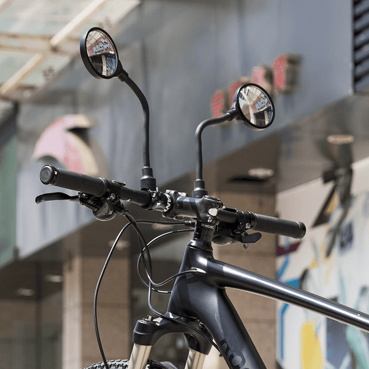 ROCKBROS 1 Pcs 360° Rotation Bike Mirror Safety Cycling Handlebar Rearview Mirror Reflective Mirror - MRSLM