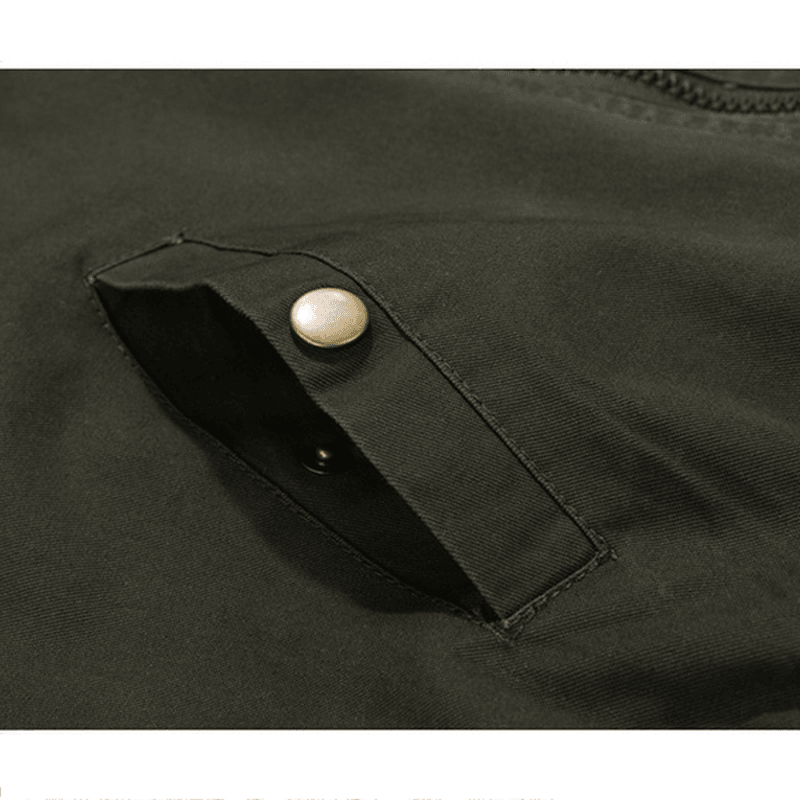 Epaulet Badge Embroidery Fashion Military Flight Jacket - MRSLM
