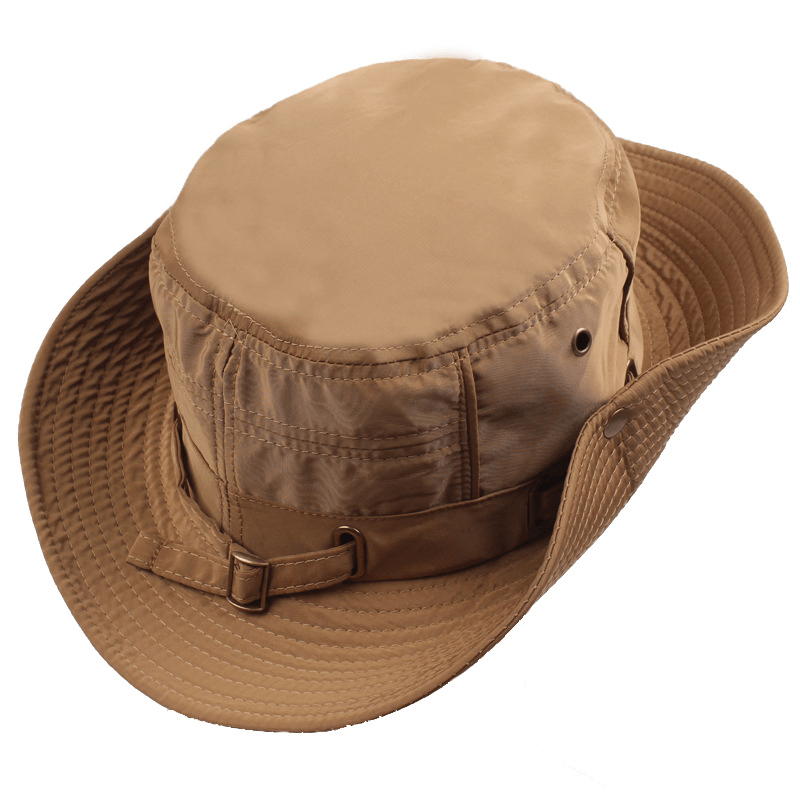 Mens with String Bucket Hat Outdoor Fishing Hat - MRSLM