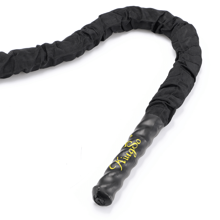 30Ft 1.5In Battle Rope Workout Strength Training Undulation Rope Exercise Tools Home Gym Fitness Equipment - MRSLM