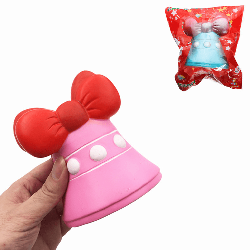 Squishyfun Jingle Bell Squishy Jumbo 12Cm Christmas Gift Decor Collection Slow Rising with Packaging Toy - MRSLM