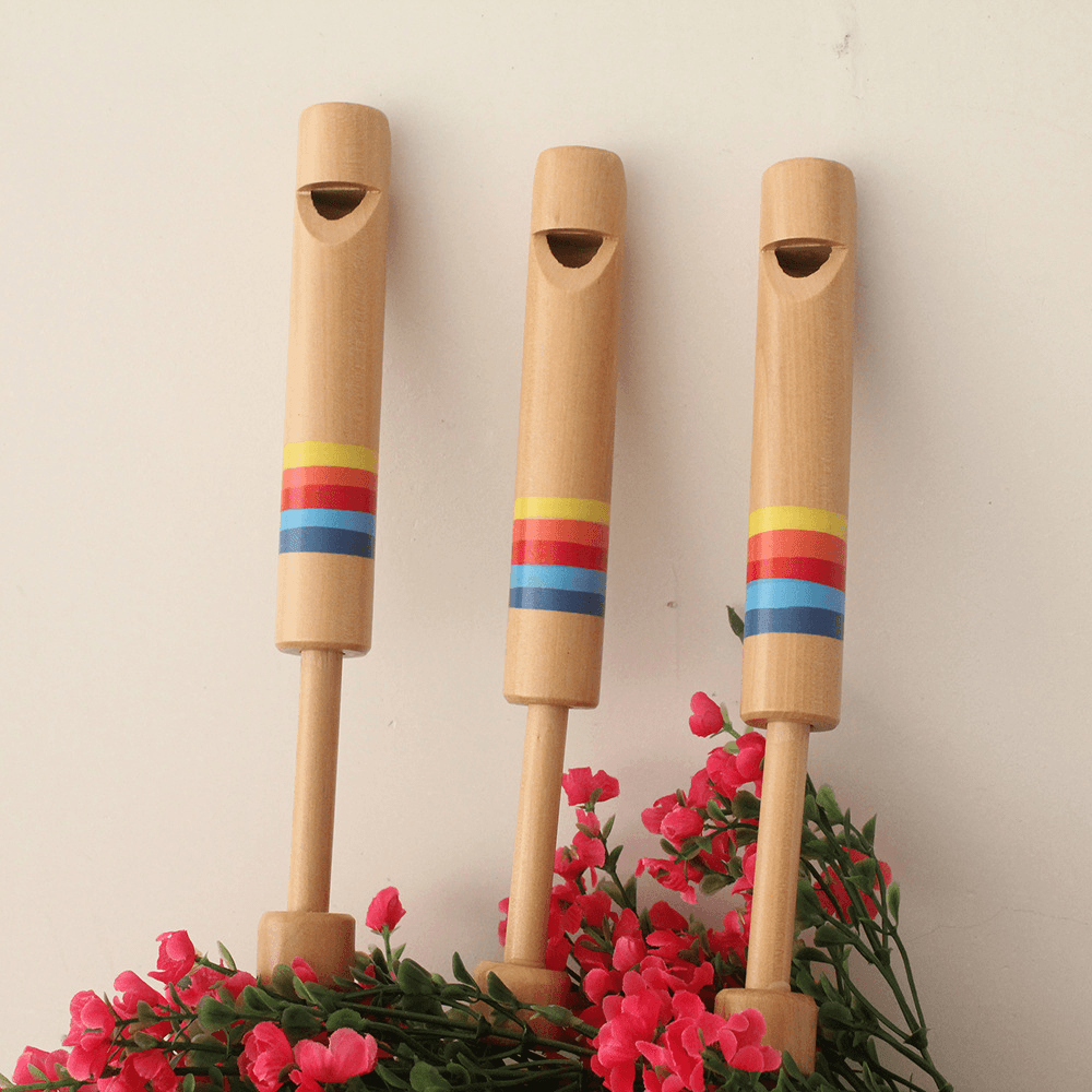 Wooden Pull Wooden Flute Early Childhood Education Musical Instrument - MRSLM