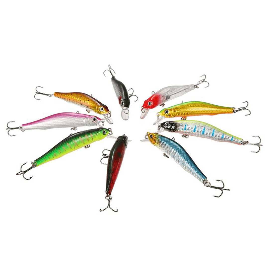 ZANLURE 1Pc 80Mm/3.15" 8.5G Magnet Minnow Fishing Lure Artificial Hard Bait Hook 3D Eyes Sea Fishing - MRSLM