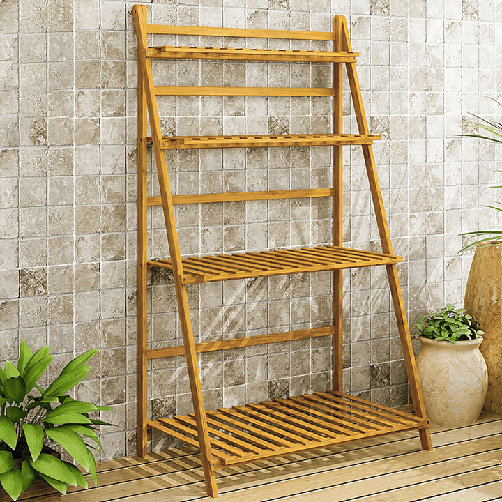 Mumaren NZ001 Multilayer Garden Storage Shelf Waterproof Antifouling with Safety Back Barrier Design Flower Stand - MRSLM