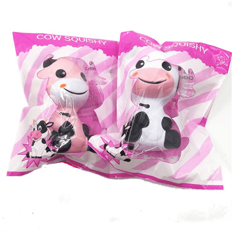 Squishy Baby Cow Jumbo 14Cm Slow Rising with Packaging Animals Collection Gift Decor Toy - MRSLM