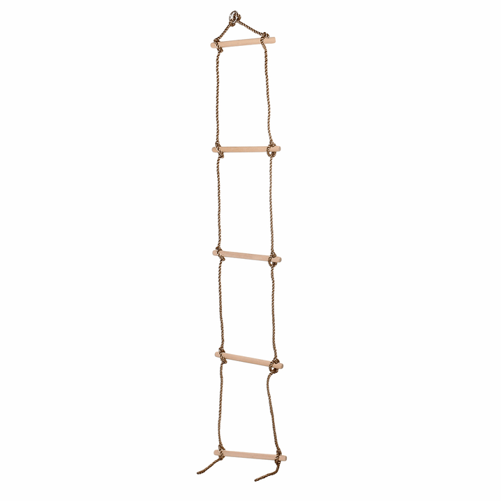 5 Rungs Wooden Climbing Rope Ladder Swing for Kids - MRSLM