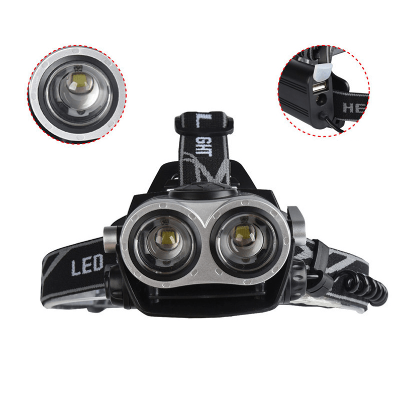 XANES DL11 1200LM 2T6 LED Bike Bicycle Front Light Zoomable Cycling Motorcycle Electiric Scooter Waterproof Headlamp - MRSLM