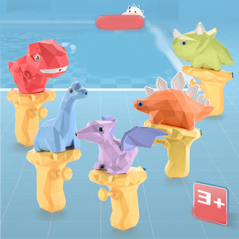 3D Cartoon Dinosaur Shape Outdoor Playing in Water Parent-Child Interactive Spray Gun - MRSLM