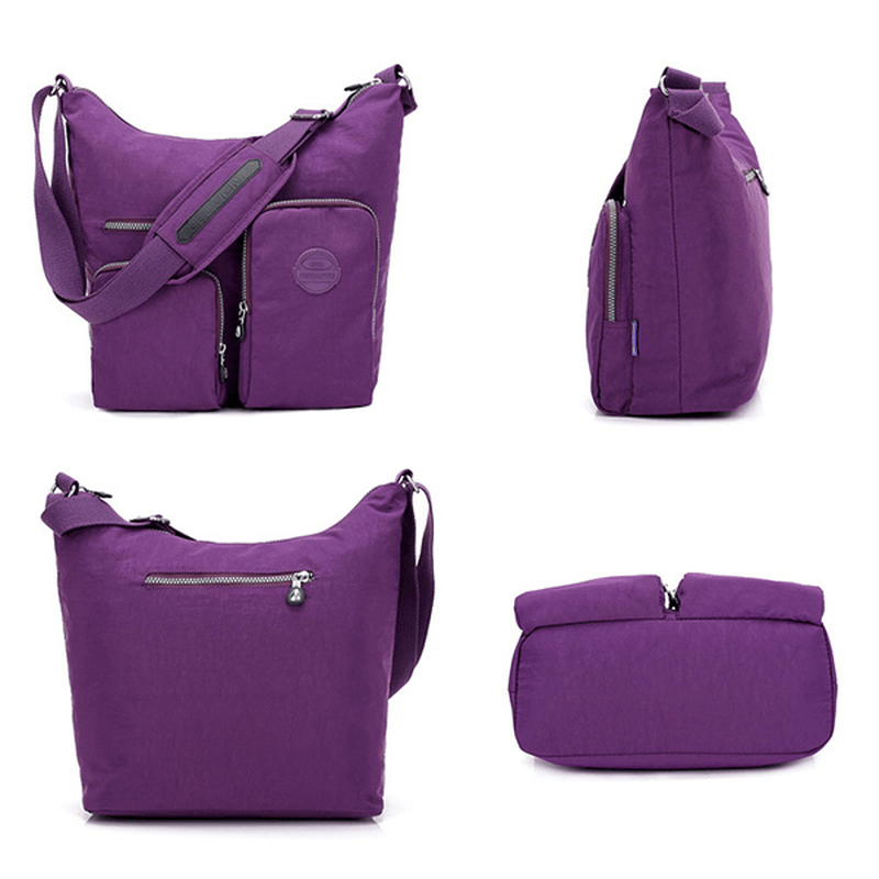 Women Nylon Leisure Waterproof Shoulder Bag Crossbody Bag - MRSLM