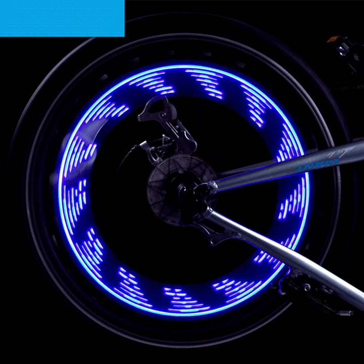 7LED Full Color Bike Silica Gel Spoke Light MTB Steel Wire Lamp - MRSLM