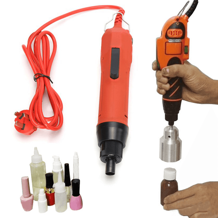 220V Handheld Electric Drill Bottle Capping Machine Cap Sealer Seal Ring Machine - MRSLM