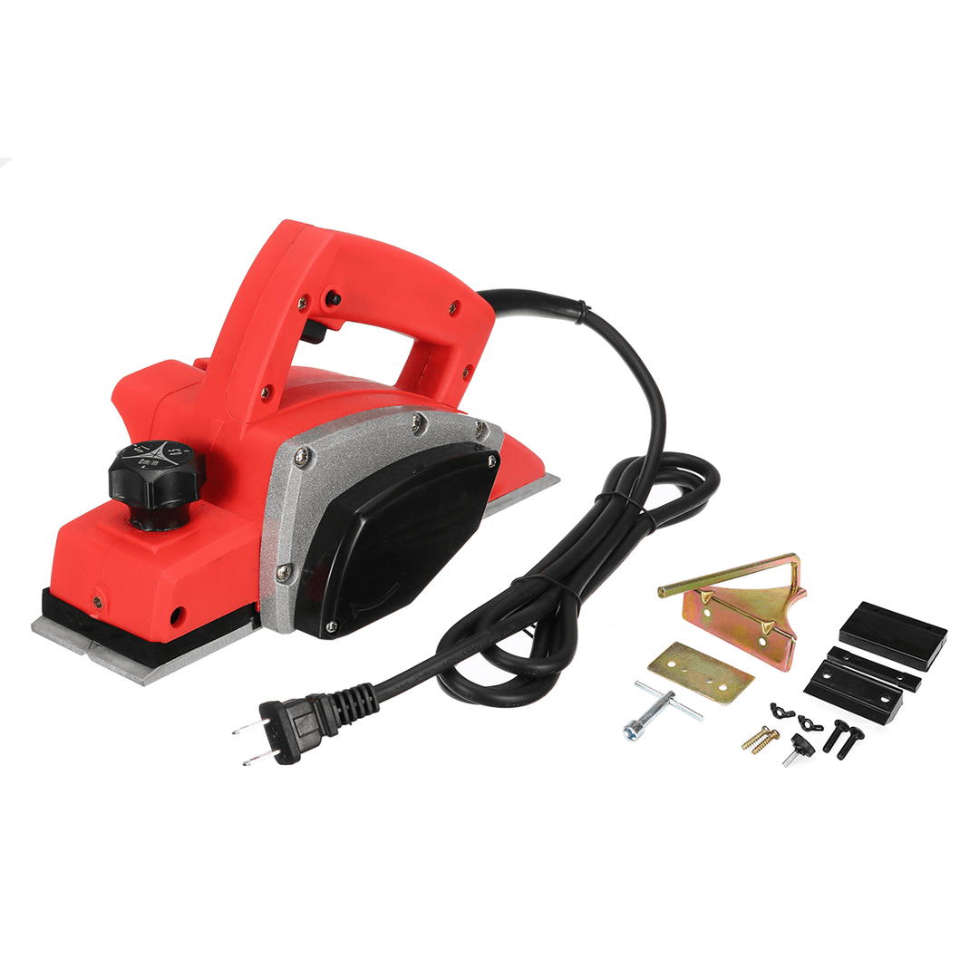 1300W Electric Wood Planer Hand Held Work Shop Woodworking Furniture Power Tool - MRSLM