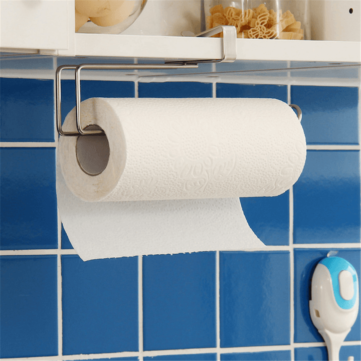 Under Cabinet Paper Roll Rack Shelf Towel Holder Stand Hanger Organizer Tool - MRSLM