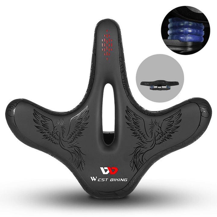 WEST BIKING Bicycle Saddle Thicken Widen Soft Comfortable Breathable MTB Bike Seat Cushion Outdoor Cycling - MRSLM