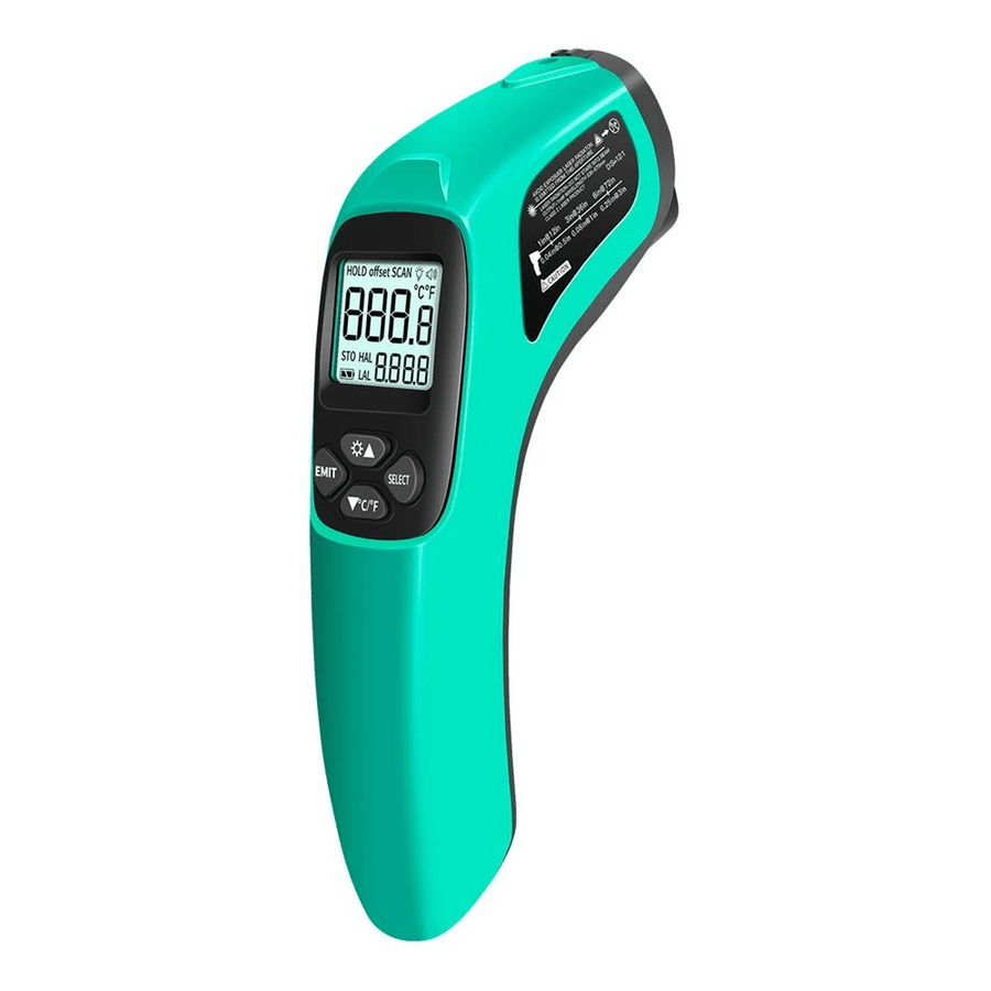 ANENG TH02A Digital Infrared Thermometer -50~580°C Laser Temperature Meter Digital LCD Laser Pyrometer IR Thermometer - MRSLM