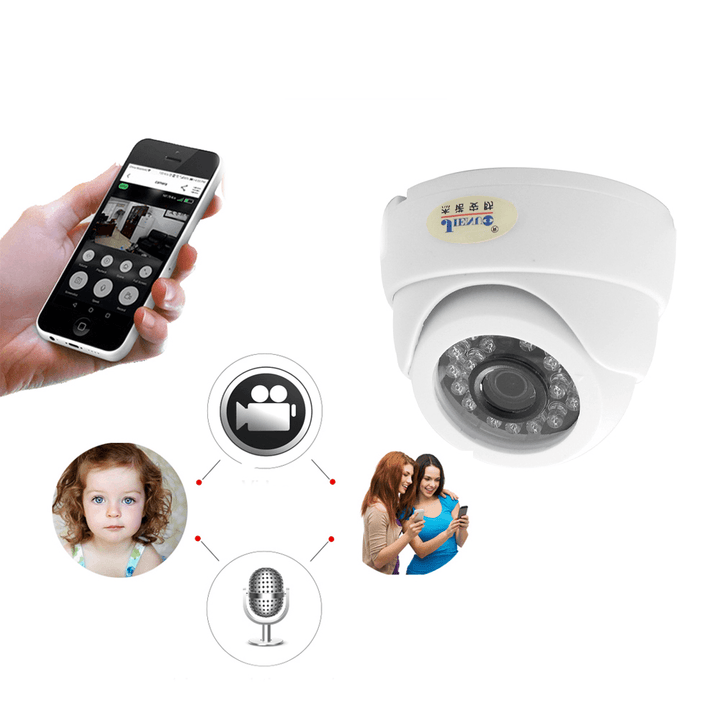 JIENUO JN-IP517AR-D Wifi Camera 1080P CCTV Surveillance Video Security Wireless Audio Ipcam Indoor Cam Infrared Dome Home IP Camera - MRSLM