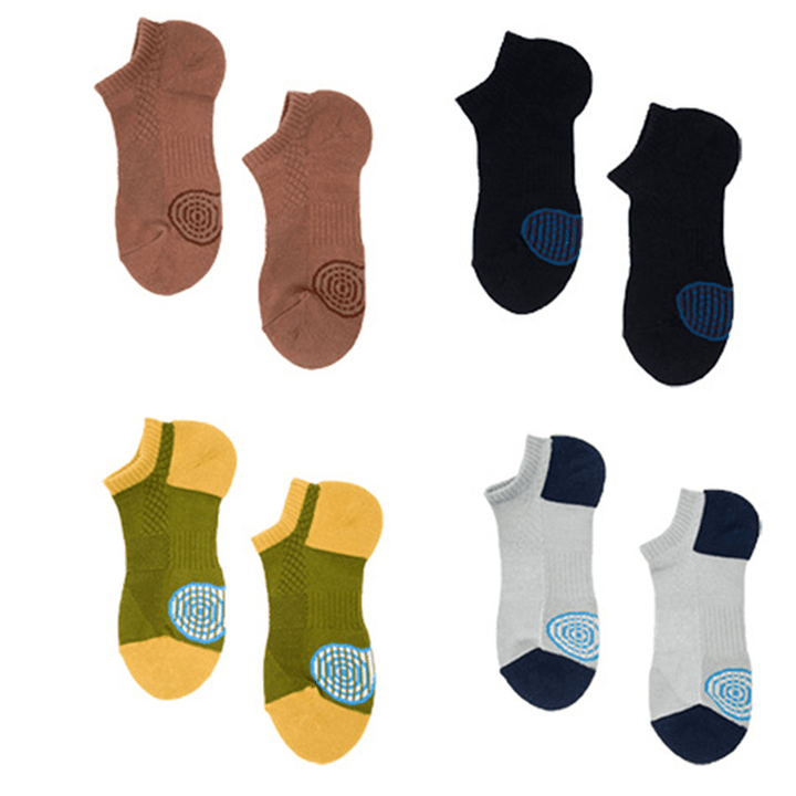 Men Cotton Sweat Breathable Antiskid Ankle Socks - MRSLM