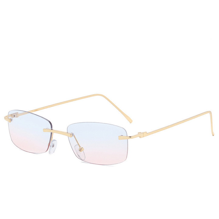 Fashion Rimless Cut-Edge Sunglasses Ocean Lens Sunglasses - MRSLM