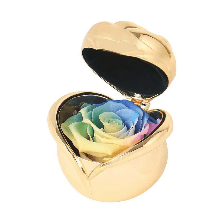 Handmade Preserved Fresh Flower Immortal Rose in Box Valentine'S Day Decorations Lady Gifts - MRSLM